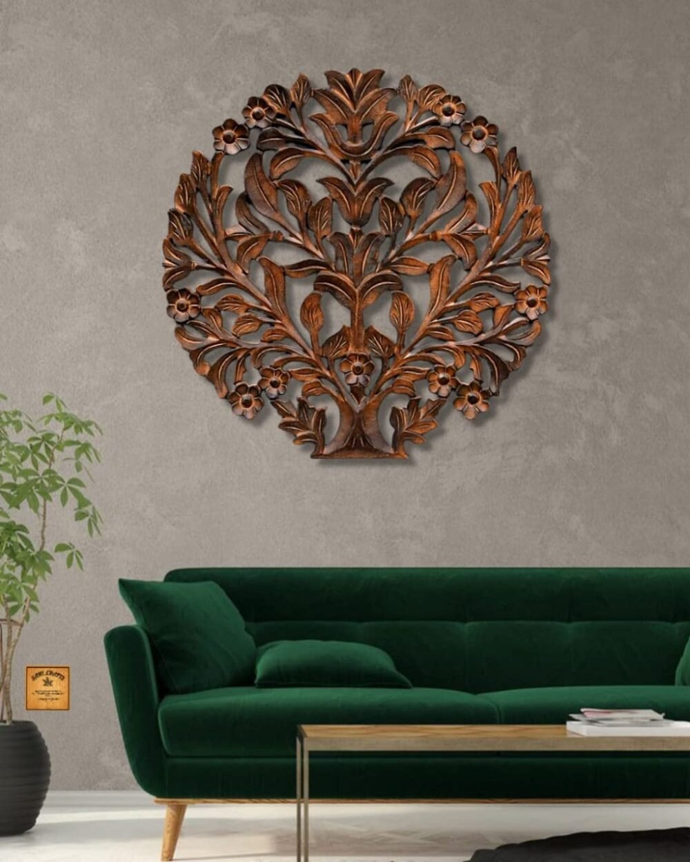 Furniture of India  Brown Antique Tree (Wall Panel) 24×24 Inch - Image 5