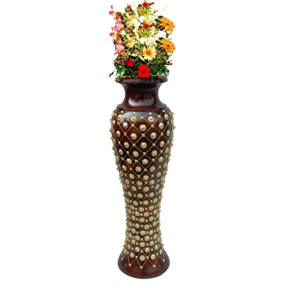 Wooden Flower Vase