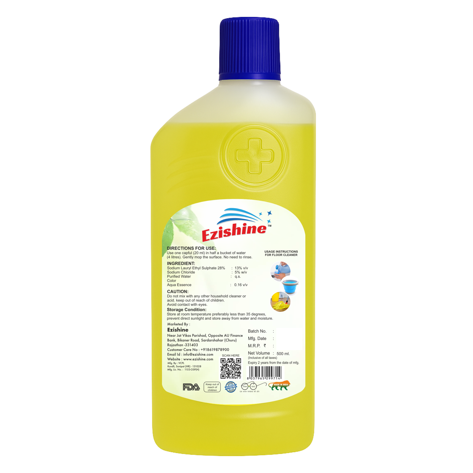 Ezishin Floor Cleaner: 500ml - Image 2